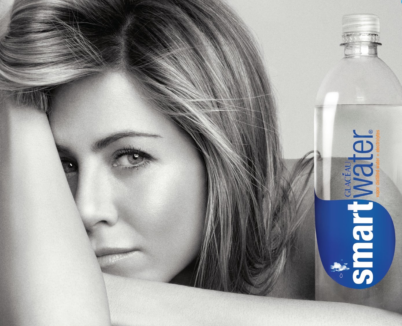 JENNIFER ANISTON + SMARTWATER